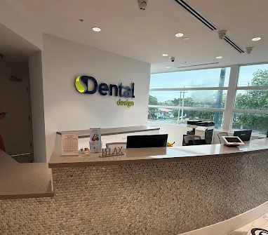 Svelta Dental Design reception area in Miami — bright, welcoming cosmetic dental office